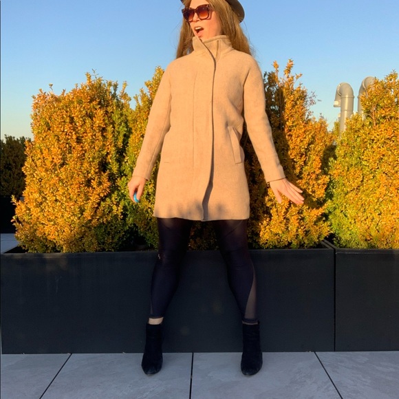 J.Crew Classy Cut Jacket Zip Wool Camel Tan Coat - Picture 7 of 14